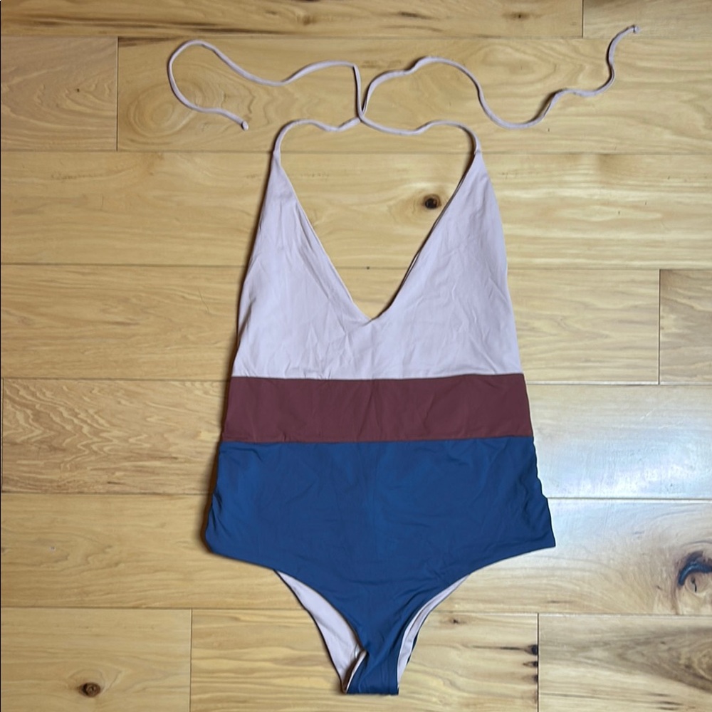 NWT Tavik Reversible Colorblock One-Piece Swimsuit | Size Large